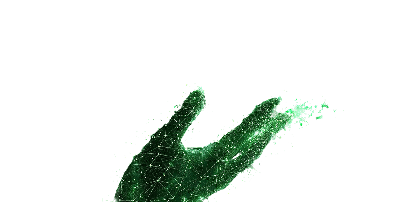 Green network hand